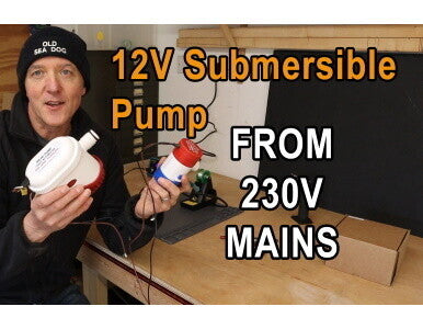 12V Submersible Pump, Kit To Power 12V Submersible Pump From Mains Supply: Cellar Pump Basement Pump