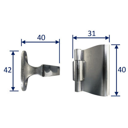 stainless steel door retainer