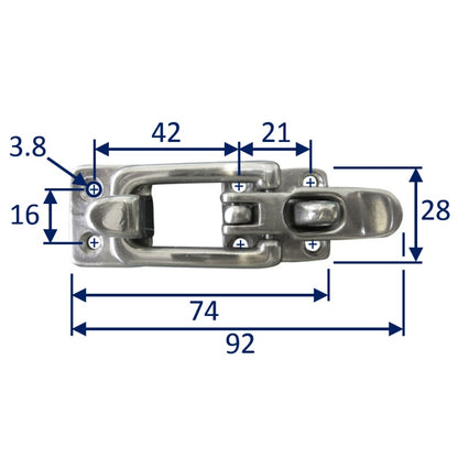 toggle hasp latch lock