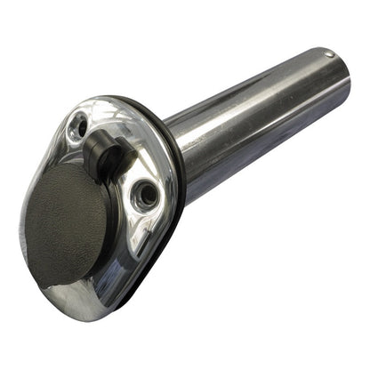 Flush Fitting Fishing Rod Holder, Stainless Steel