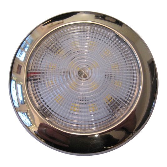 High-Power Waterproof LED Light With Stainless Steel Cover 12V 16 LED