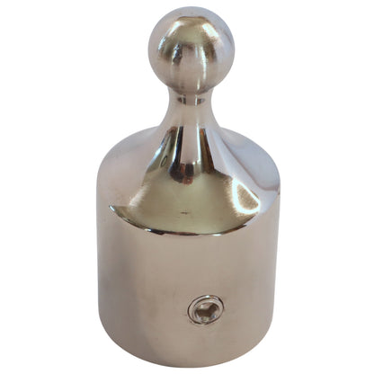 Top Cap With Ball-Joint, 316-Grade Stainless Steel, Fits Onto 22mm or 25mm Stainless Steel Tube