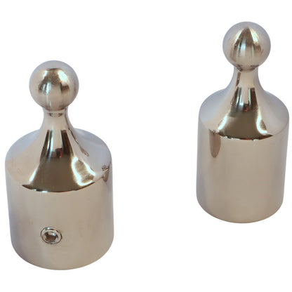 Top Cap With Ball-Joint, 316-Grade Stainless Steel, Fits Onto 22mm or 25mm Stainless Steel Tube