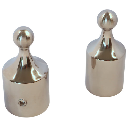 Top Cap With Ball-Joint, 316-Grade Stainless Steel, Fits Onto 22mm or 25mm Stainless Steel Tube