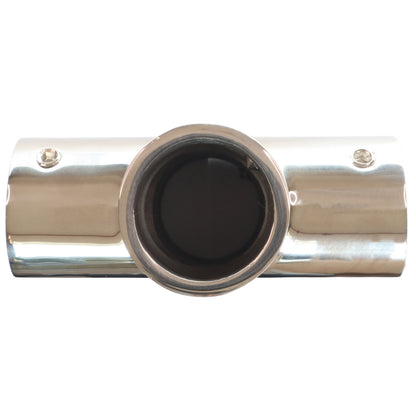 Four Way Junction Tube Fitting For 22mm Or 25mm - In 316-Grade Stainless Steel