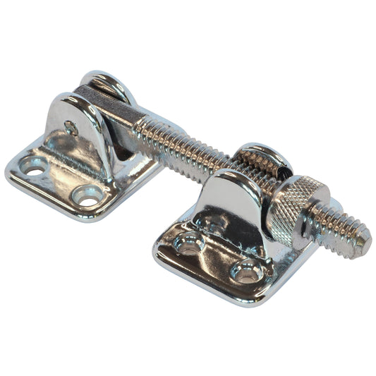 Screw Down Hatch Fastener, Chrome Plated Brass, Length 93mm