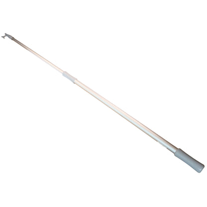 Telescopic Adjustable Boat Hook Silver Aluminium and Plastic, 120cm to 205cm Length