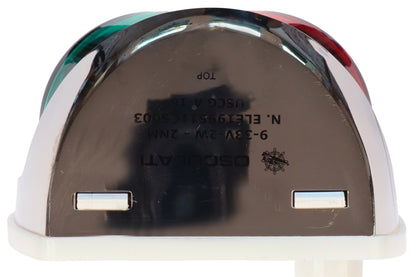 Stainless Steel LED Navigation Light Bi-Colour Port & Starboard Light - Sphera II - Fully Watertight With Sealed 2.3m Wire