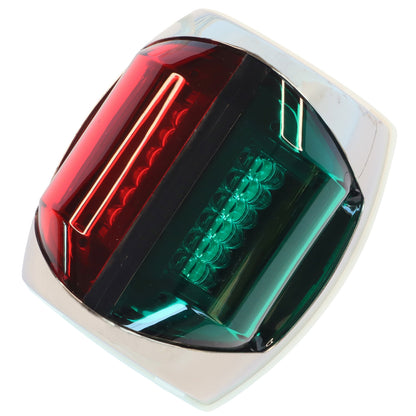 Stainless Steel LED Navigation Light Bi-Colour Port & Starboard Light - Sphera II - Fully Watertight With Sealed 2.3m Wire