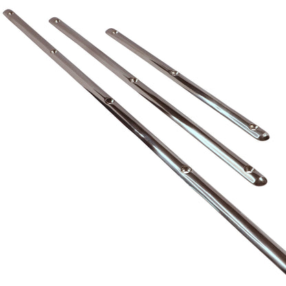 316 Stainless Steel Rubbing Strake For Boats, Solid Profile With Polished Finish, Available In Various Lengths