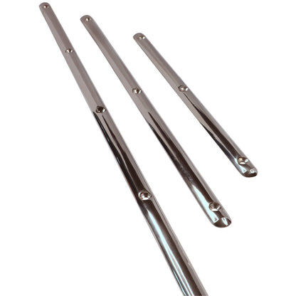 316 Stainless Steel Rubbing Strake For Boats, Solid Profile With Polished Finish, Available In Various Lengths