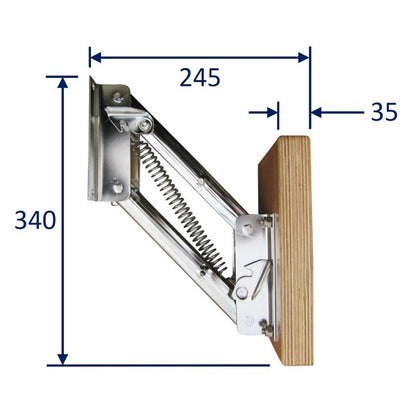 Outboard Motor Mounting Bracket With Wooden Plate