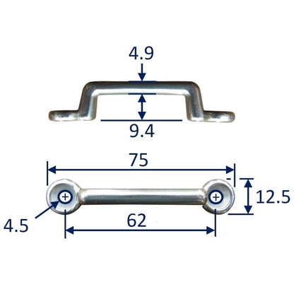 Stainless Steel Strap End / Staple / Securing Bracket