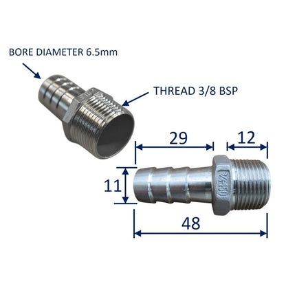 Stainless Steel Pipe Fitting With External Thread (BSP)