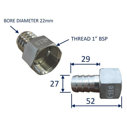 Stainless Steel Pipe Fitting With Internal Thread (BSP)