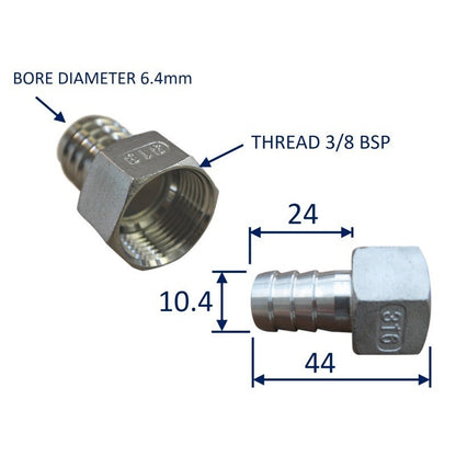 Stainless Steel Pipe Fitting With Internal Thread (BSP)