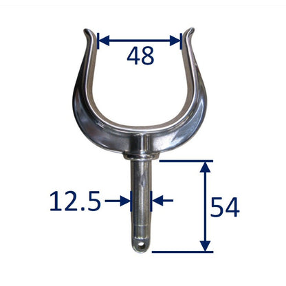 Oarlock / Rowlock, Dinghy Oar Support, In Stainless Steel (Pair)