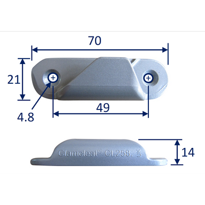 Clamcleat (CL258) Fine Line Starboard