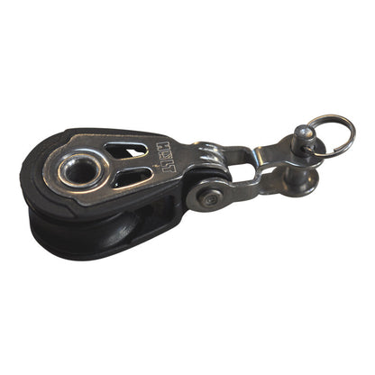 Dynamic 20mm Pulley Block, multi-function with fork mounting.  Line size 2.5 to 6mm