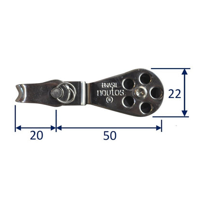 Single Swivel Block With Plain Bearing, Holt Inox