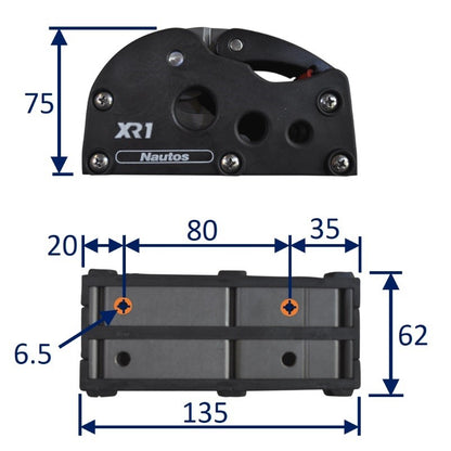 Rope / Line Stopper Clutch, Easy Operation, Double Line Holt XR1