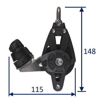 Sailing Pulley Block, Holt Plain Block 60 With Cam Cleat & Becket