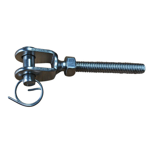 Turnbuckle Fork End In 316 Stainless Steel, Including Cotter Pin And Ring Pin