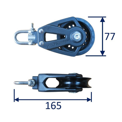 Sailing Pulley Block, Holt Plain Block 80