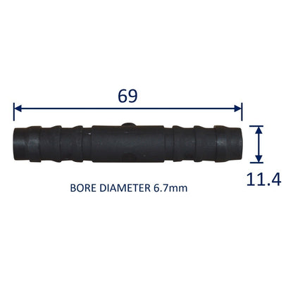 Plastic Straight Connector / Hose Joiner