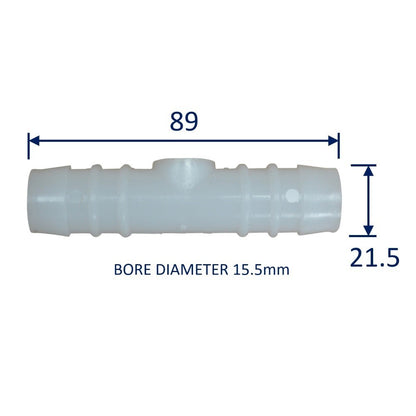 Plastic Straight Connector / Hose Joiner