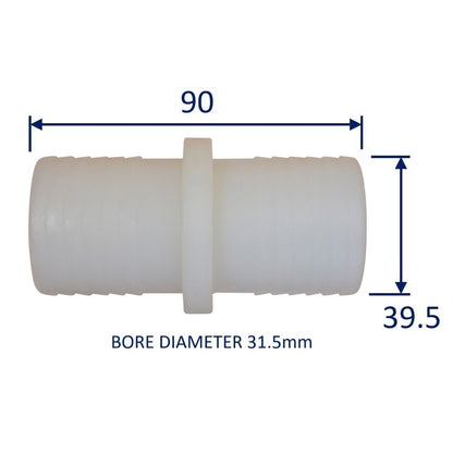 Plastic Straight Connector / Hose Joiner