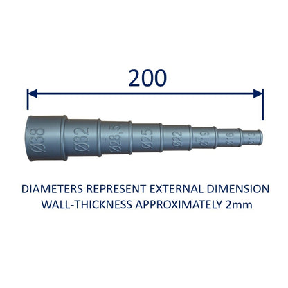 Universal Pipe / Hose Reducer Adaptor 13mm To 38mm In Stepped Increments