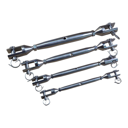 Stainless Steel Turnbuckle / Rigging Screw - 316 Grade Stainless Steel With Machined Fork Ends