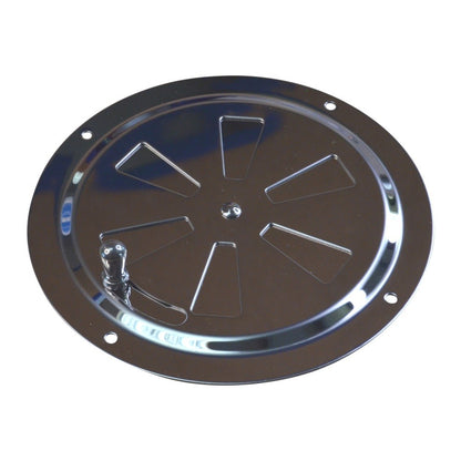 Round Stainless Steel Vent, 125mm Diameter, With Closing Action