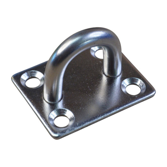 Square Pad Eye Mounting Hoop, A2 Stainless Steel Mounting Pad