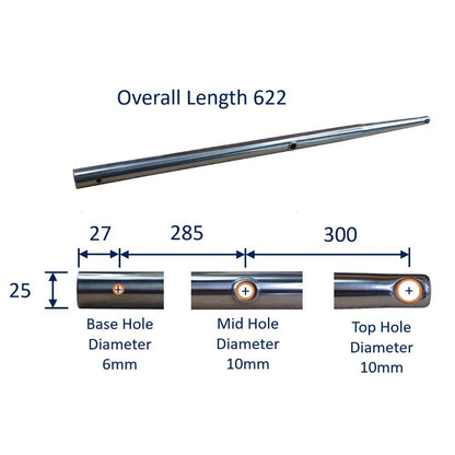 Stanchion In 316 Stainless Steel, Boat Guard Rail Stanchion Post