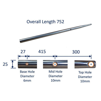 Stanchion In 316 Stainless Steel, Boat Guard Rail Stanchion Post