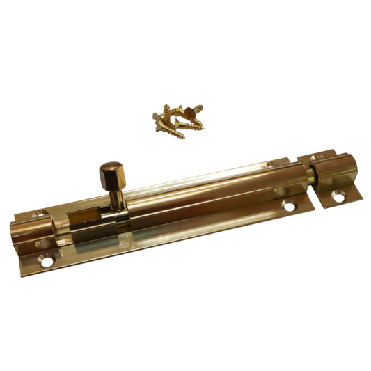 Brass Marine Latch Bolt 100mm / Barrel Bolt / Boat Locker Latch