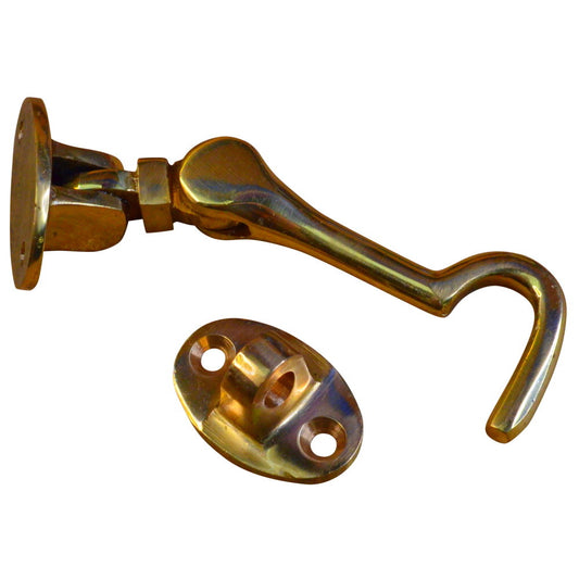 Brass Cabin Hook / Door Hook To Keep Doors Or Shutters Firmly Open