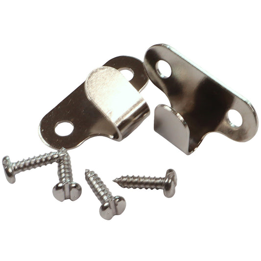 Stainless Steel Marine Canopy Hooks With Screws (2 pack)