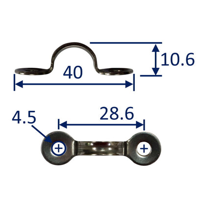 316 Stainless Steel Deck Eye, With Smooth Finish (Free From Burrs)