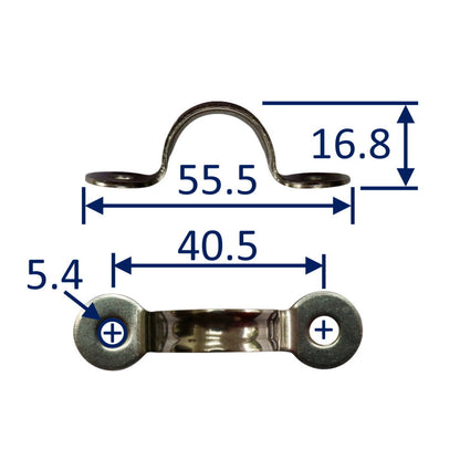 316 Stainless Steel Deck Eye, With Smooth Finish (Free From Burrs)