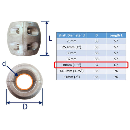 Aluminium Shaft Anodes To Protect Your Boat From Corrosion, In Brackish Water