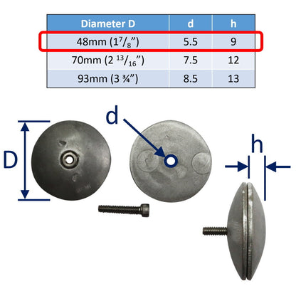 Aluminium Alloy Flange Anode Pairs With Stainless Steel Fixing Screw & Nut