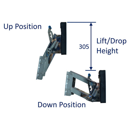 Outboard Motor Bracket, Sprung Action For Up to 40kg Weight