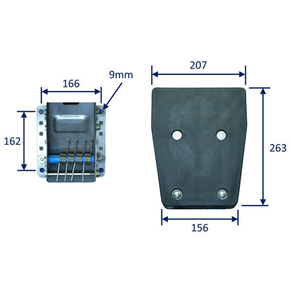 Outboard Motor Bracket, Sprung Action For Up to 40kg Weight