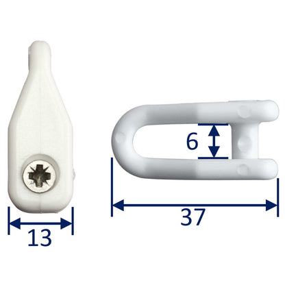 Nylon Sail Shackle, Sail Shackle, 6x36mm Height With Self-Tapping Screw