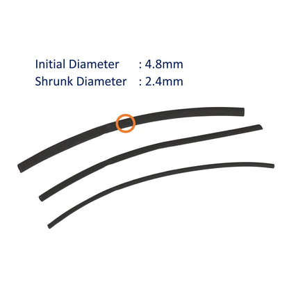 Electrical Heat Shrink Tubing, 3 Sizes Available, Sold In 150mm Lengths