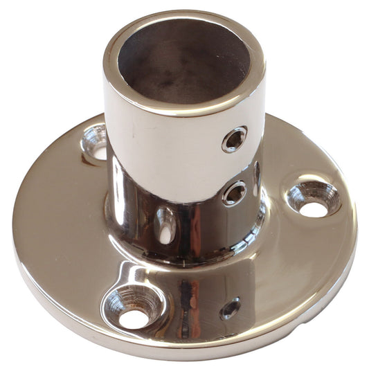 Tube Mounting Support, Flanged 316 Stainless Steel 90-Degree Tube Mounting Socket