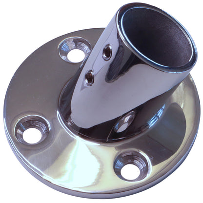 Tube Mounting Support, Flanged 316 Stainless Steel 60-Degree Tube Mounting Socket For 22mm or 25mm Tube